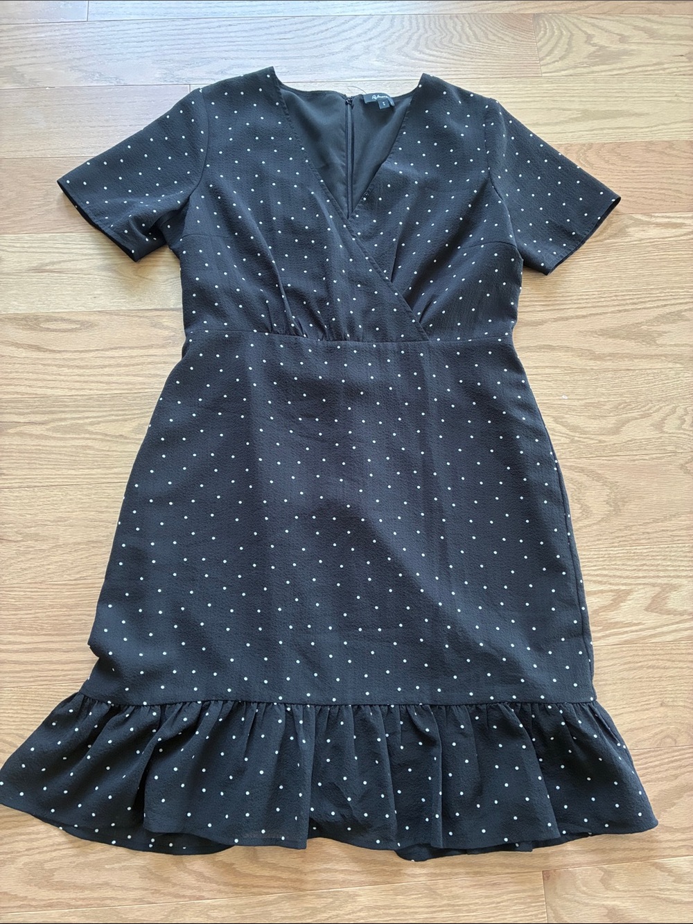 Robe noire à pois blancs Reitmans – S/P